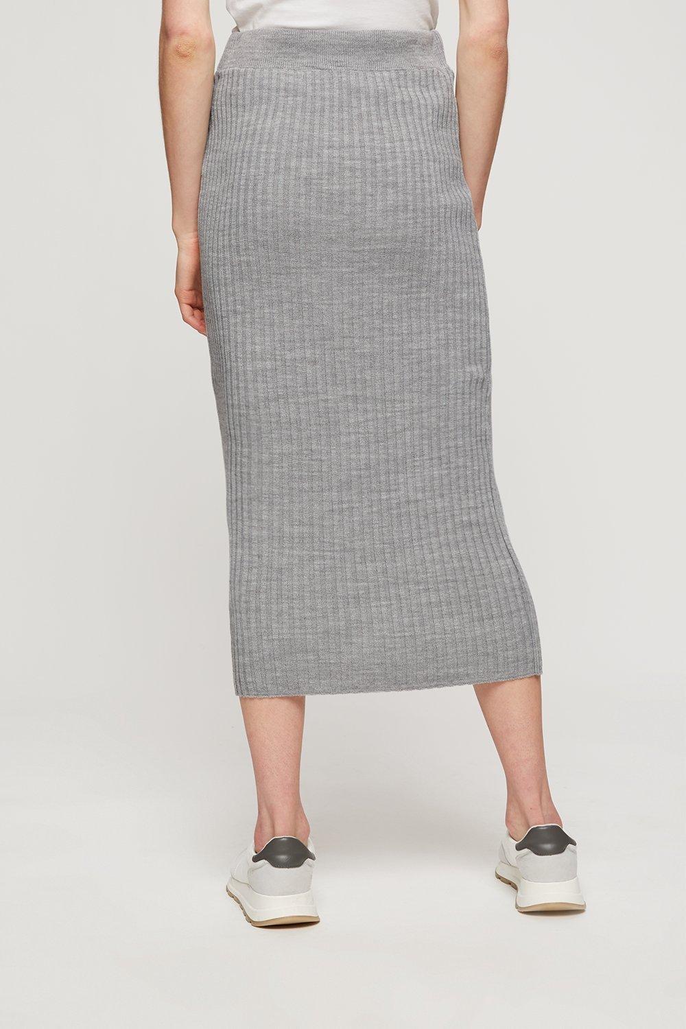 Grey hotsell ribbed skirt